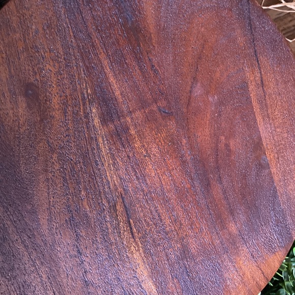 Pottery Barn Handcrafted Brown Mango Wood Chateau Wooden Decorative Cake Stand - Picture 9 of 16